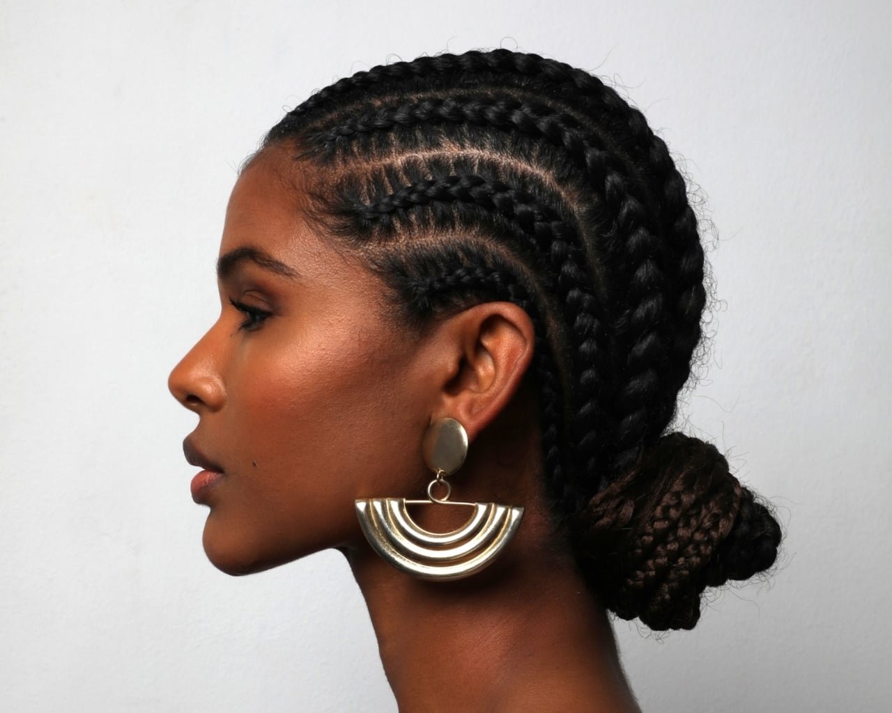 Cornrows Leading to a Braided Bun Cornrows Leading to a Braided Bun — Winter Braided Hairstyles
