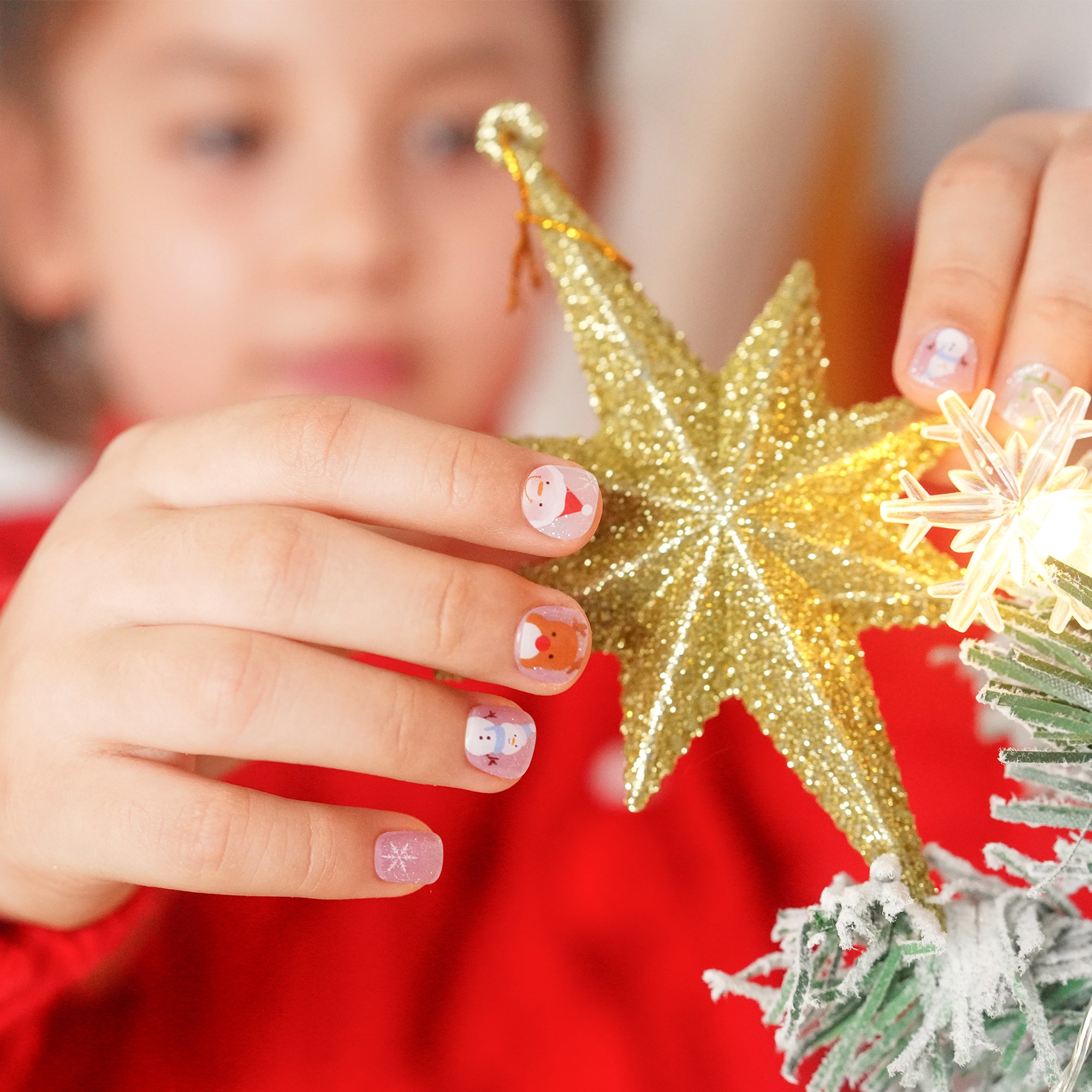 Light Blue White Silver Snowflake Nails Light Blue White Silver Snowflake Nails — Winter Nails for Kids
