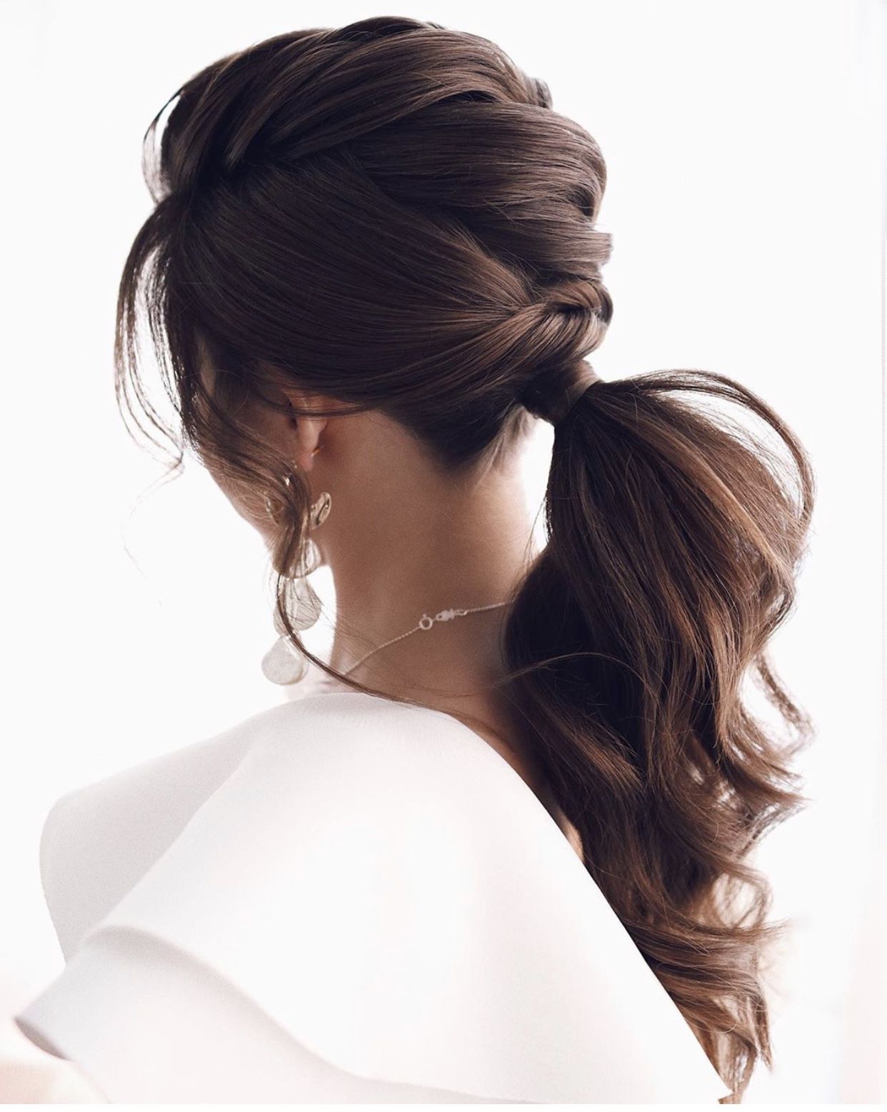 Braided Ponytail With Crown — Winter Date Night Hairstyles
