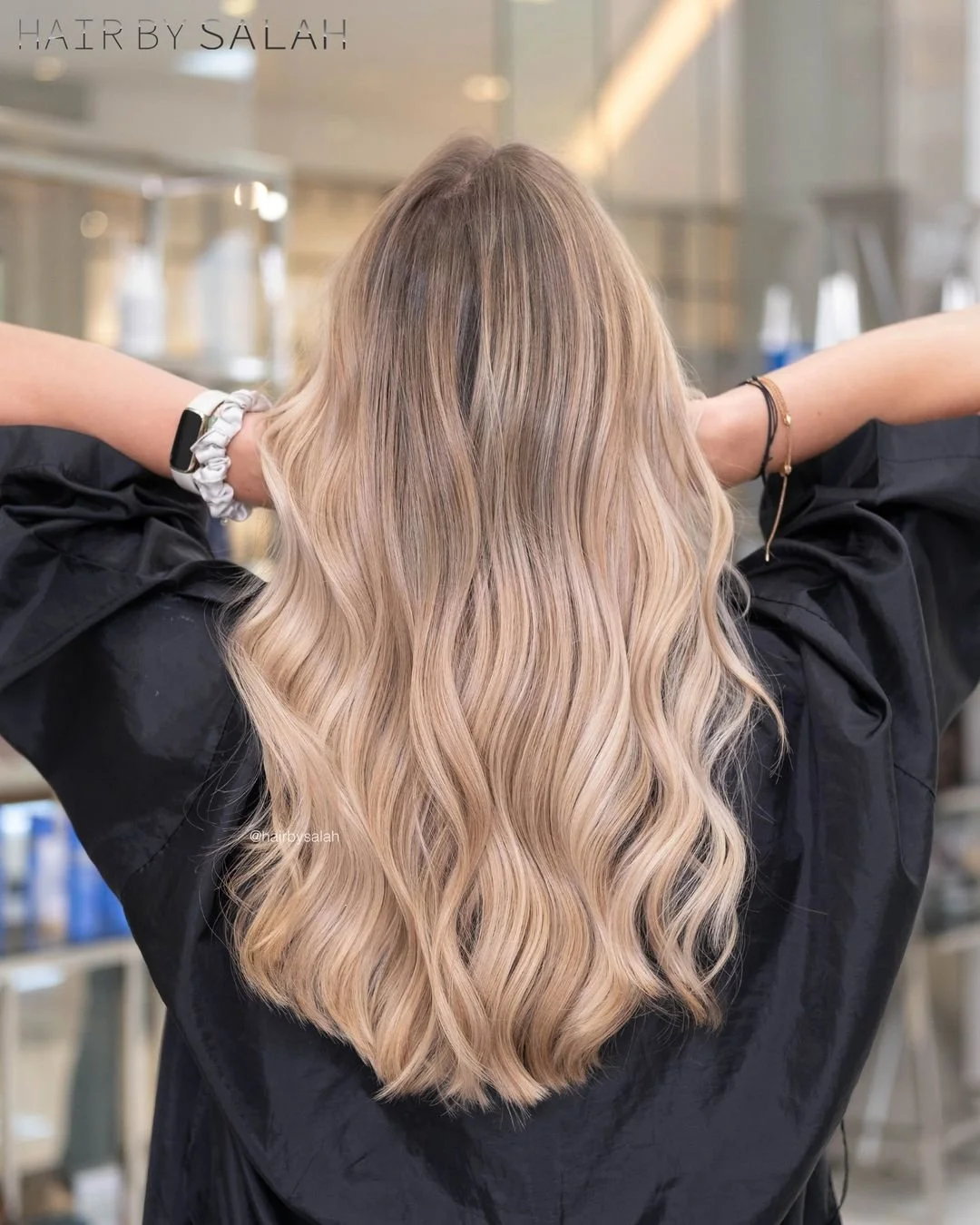 Layers Mid-Back Ash Base Icy Blonde Balayage Layers Mid-Back Ash Base Icy Blonde Balayage — Winter Balayage