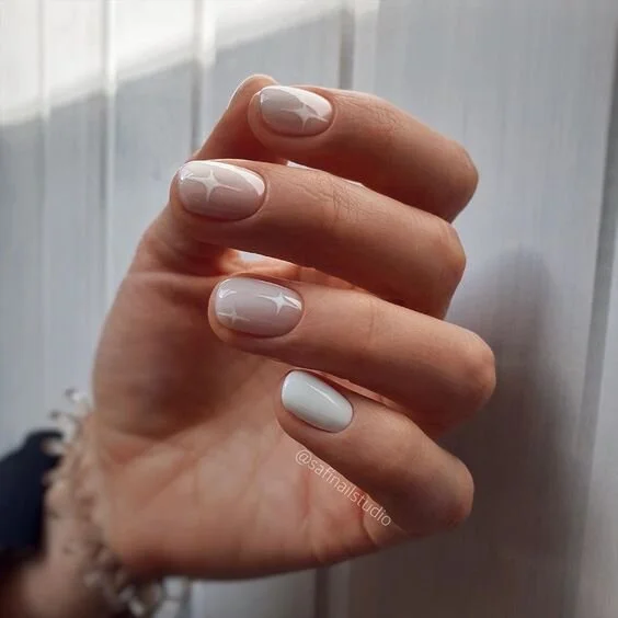 Everyday Minimalist Visual Idea — Neutral Winter Nails