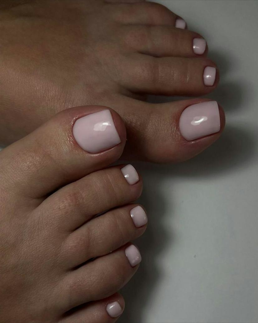 Solid Color Visual Idea Solid Color Visual Idea — Winter Pedicure Colors