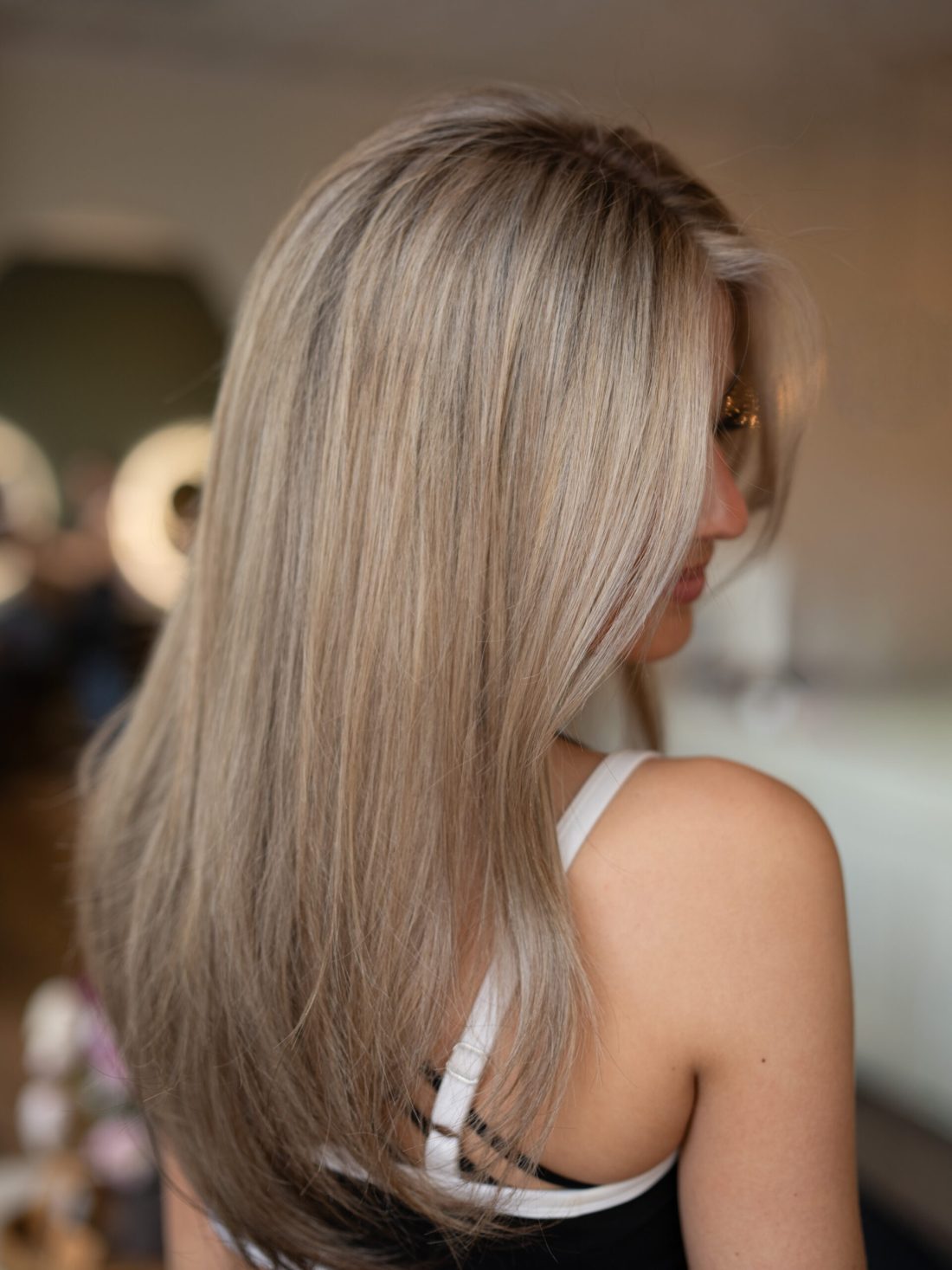 Air Dried Wavy Visual Idea Air Dried Wavy Visual Idea — Lowlights for Blonde Hair