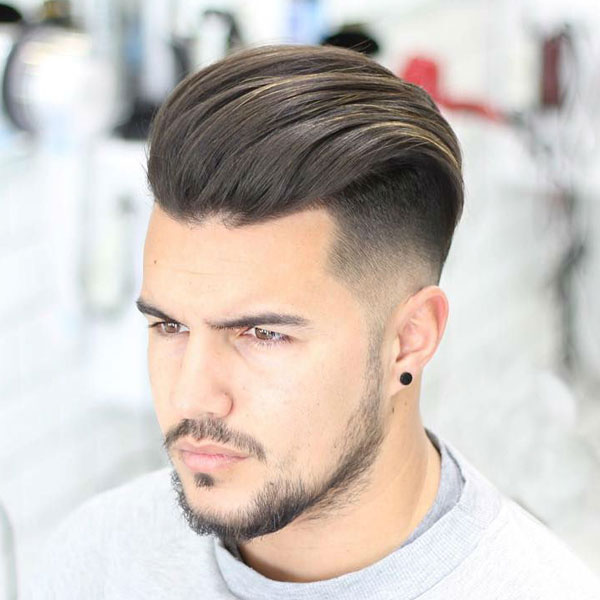 Slicked Back With Subtle Streaks — Winter Hairstyles for Men