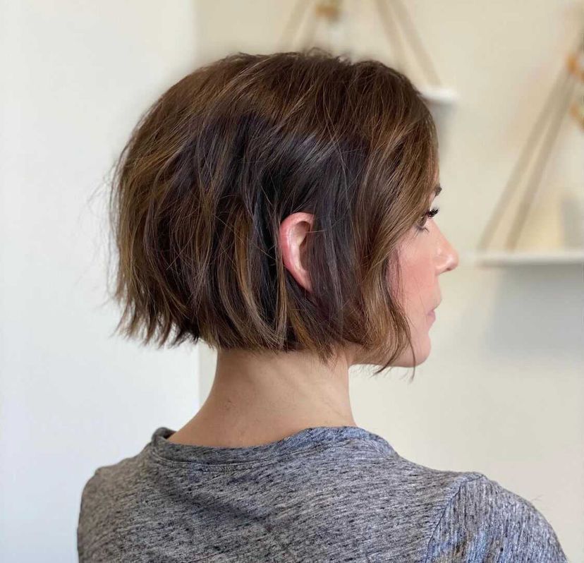 Textured Bob For Crown Volume Textured Bob For Crown Volume — Winter Haircuts for Thin Hair