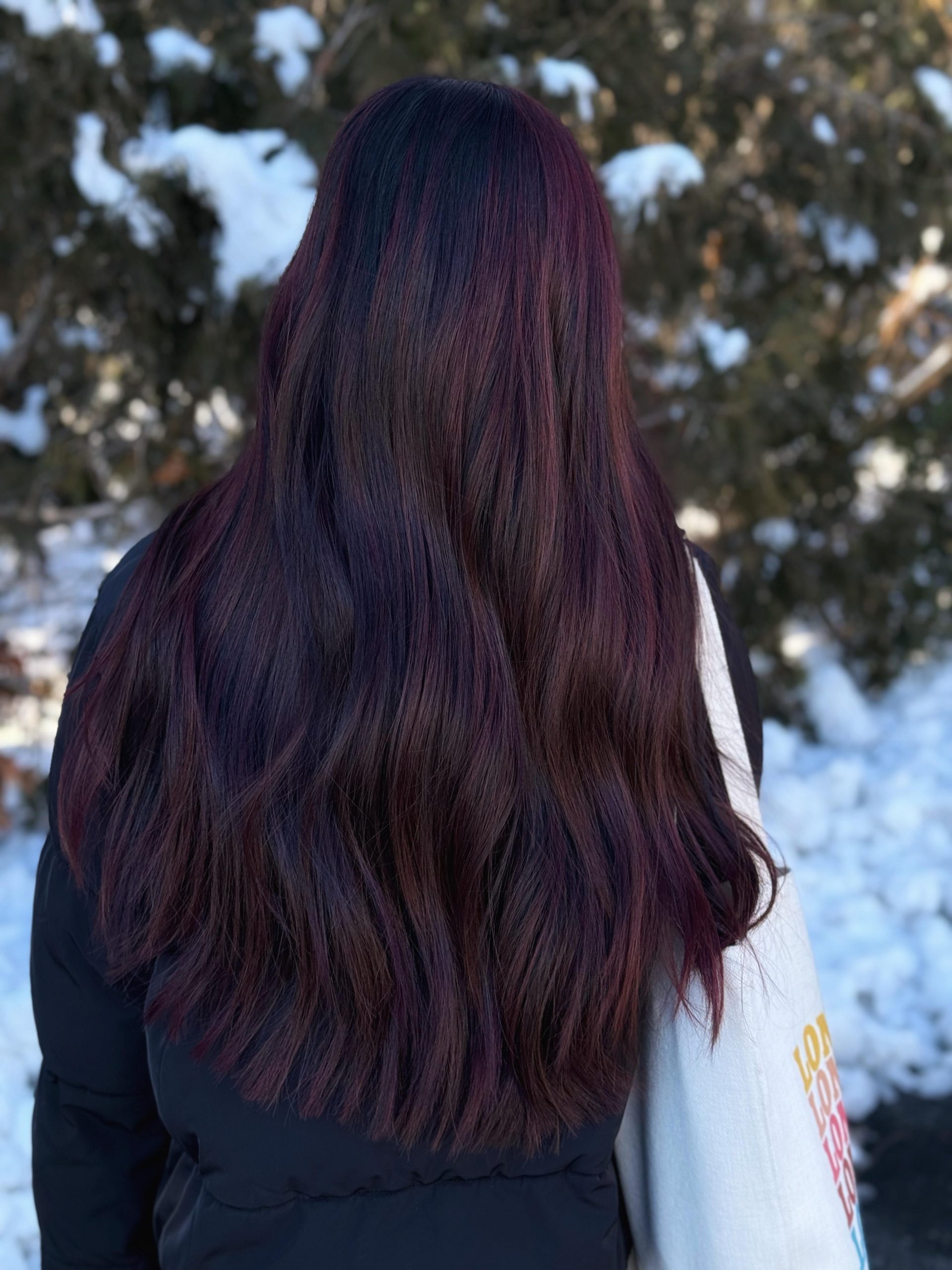 Deep Cherry Red With Cola Tones — Cherry Cola Hair Color