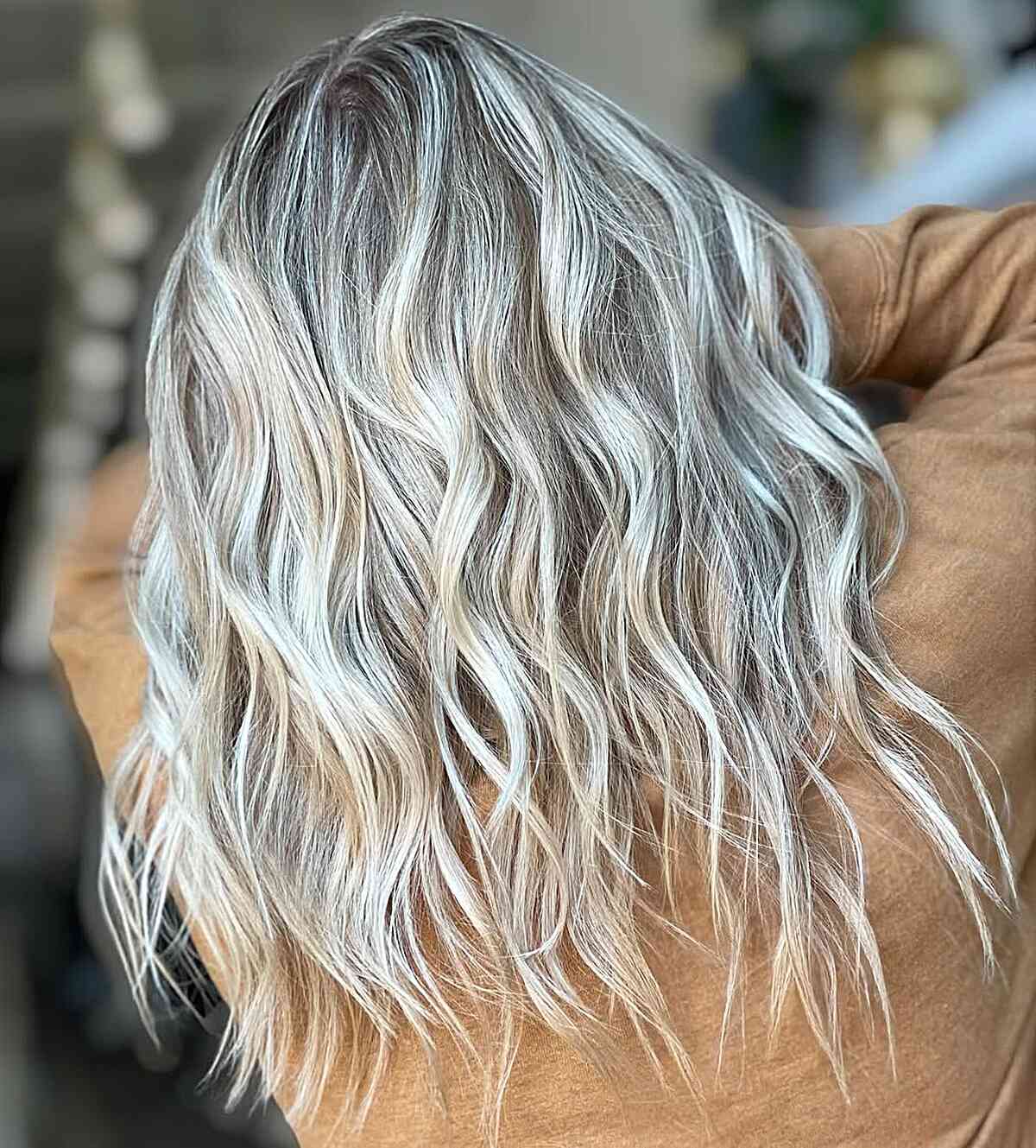 Shoulder Platinum Ash Blonde Balayage Shoulder Platinum Ash Blonde Balayage — Winter Balayage