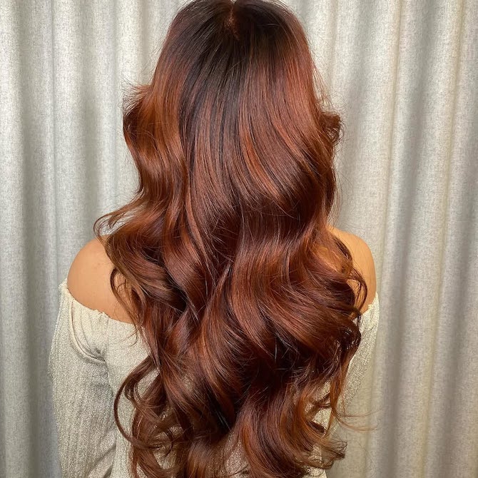Copper With Darker Roots Copper With Darker Roots — Winter Copper Hair Color