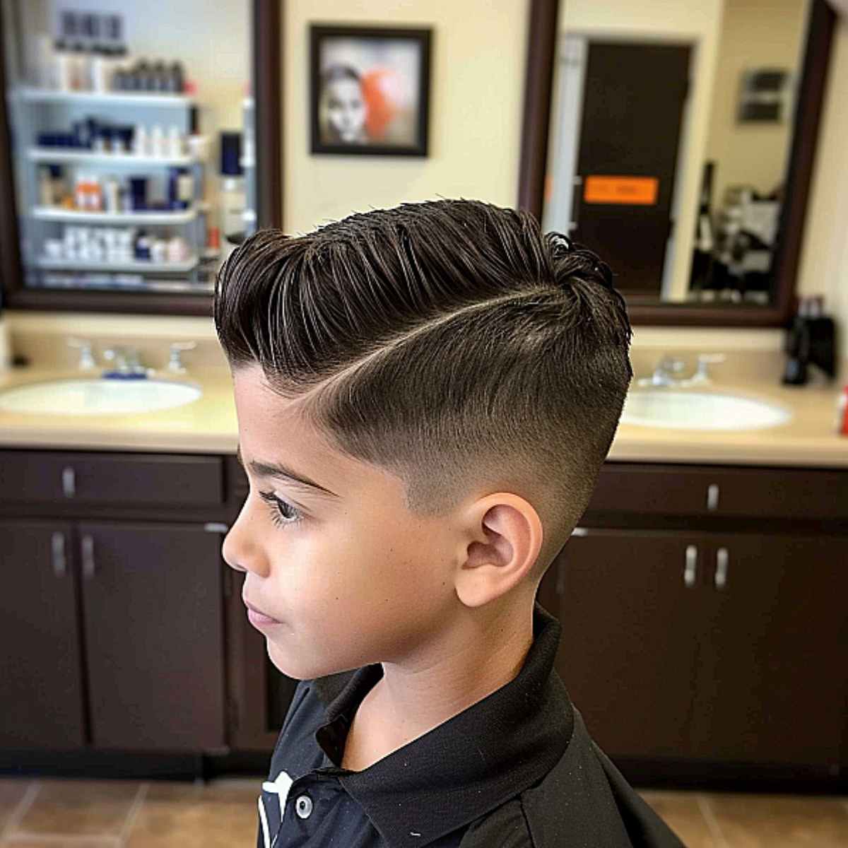 Undercut With Swept Back Quiff Undercut With Swept Back Quiff — Winter Haircuts for Boys