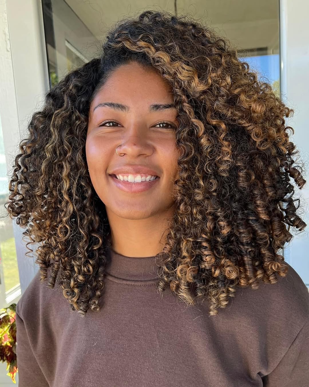 Side Visual Idea Side Visual Idea — Winter Hair Colors for Curly Hair