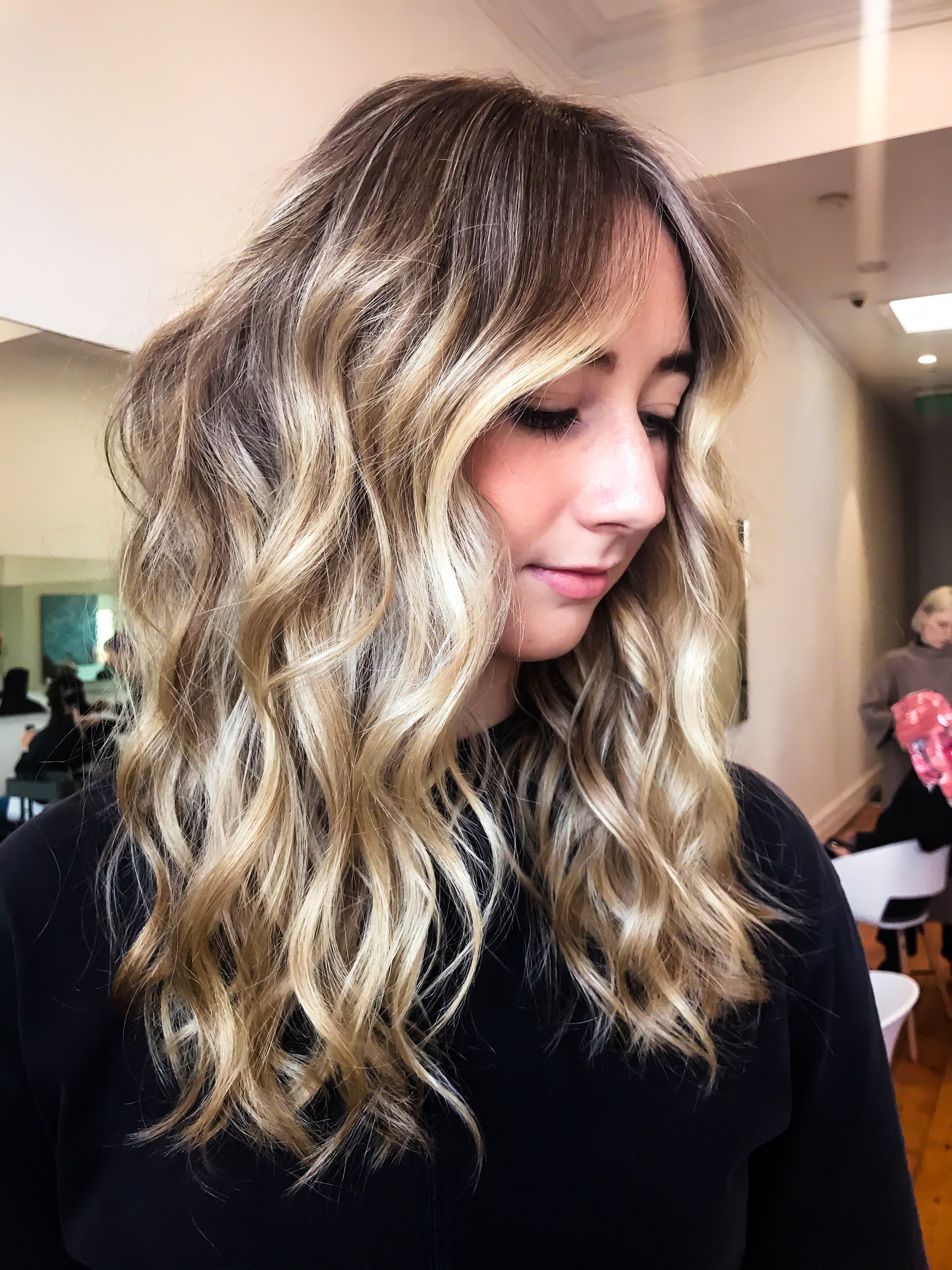 Collarbone Dark Blonde Lighter Blonde Collarbone Dark Blonde Lighter Blonde — Winter Balayage