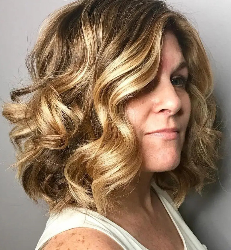 Layered Bob Visual Idea — Winter Haircuts for Women Over 40