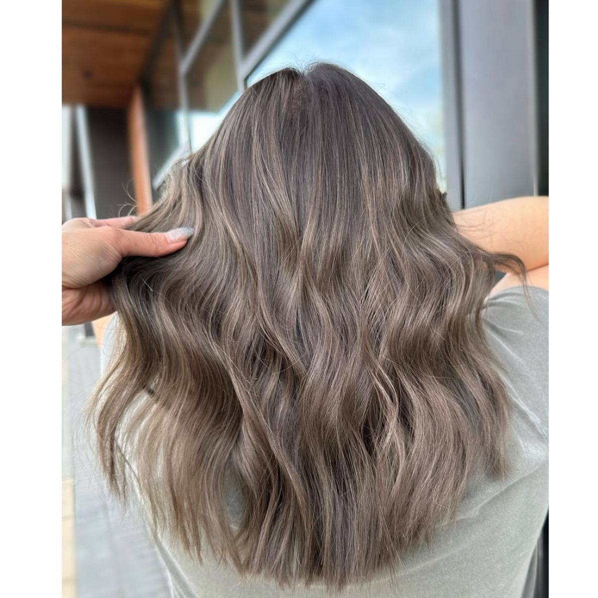 Cool Mushroom Brown With Subtle Highlights Cool Mushroom Brown With Subtle Highlights — Mushroom Brown Hair