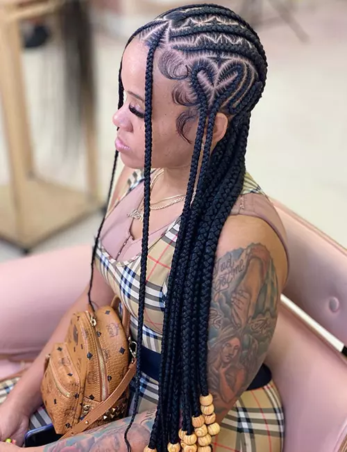 Mid-Back Visual Idea Mid-Back Visual Idea — Winter Knotless Braids