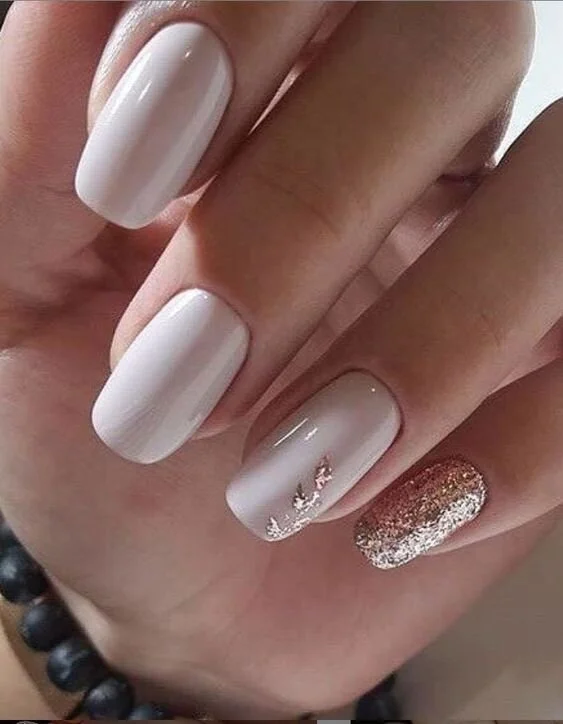 Neutral Winter Visual Idea — Neutral Winter Nails