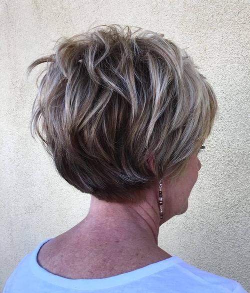 Textured Light Blonde Cut Textured Light Blonde Cut — Winter Hairstyles for Women Over 60