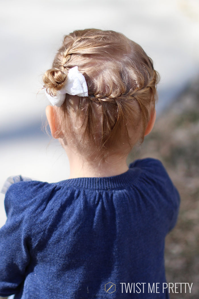 Framing Braids Into a Small Bun Framing Braids Into a Small Bun — Winter Hairstyles for Kids