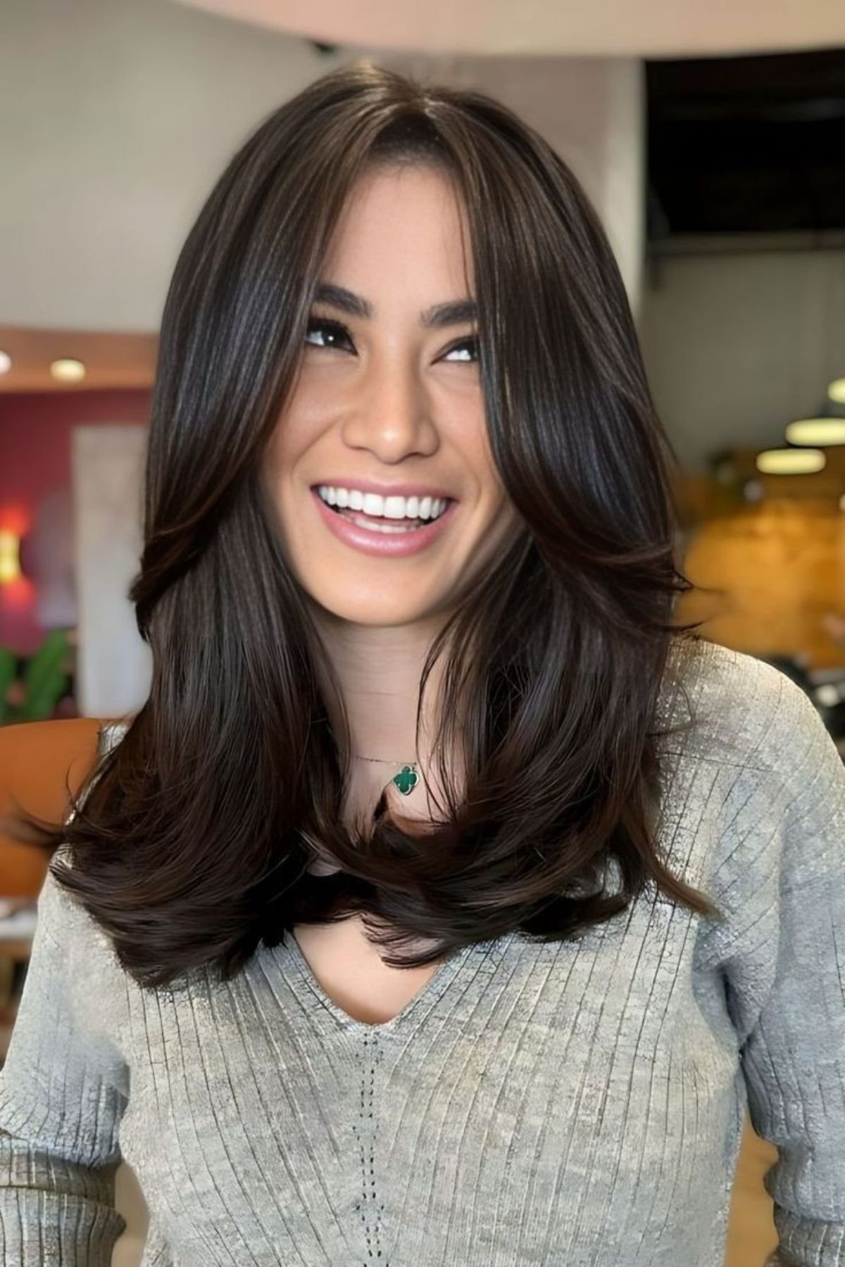 Layered Bob With Blowout Waves Layered Bob With Blowout Waves — Low Maintenance Winter Haircuts