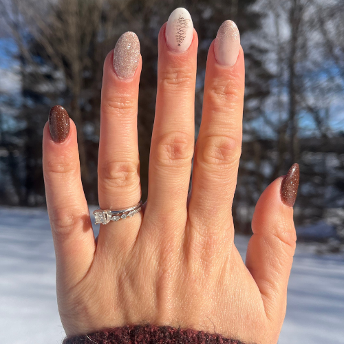 Winter Christmas Visual Idea Winter Christmas Visual Idea — Winter Dip Powder Nails