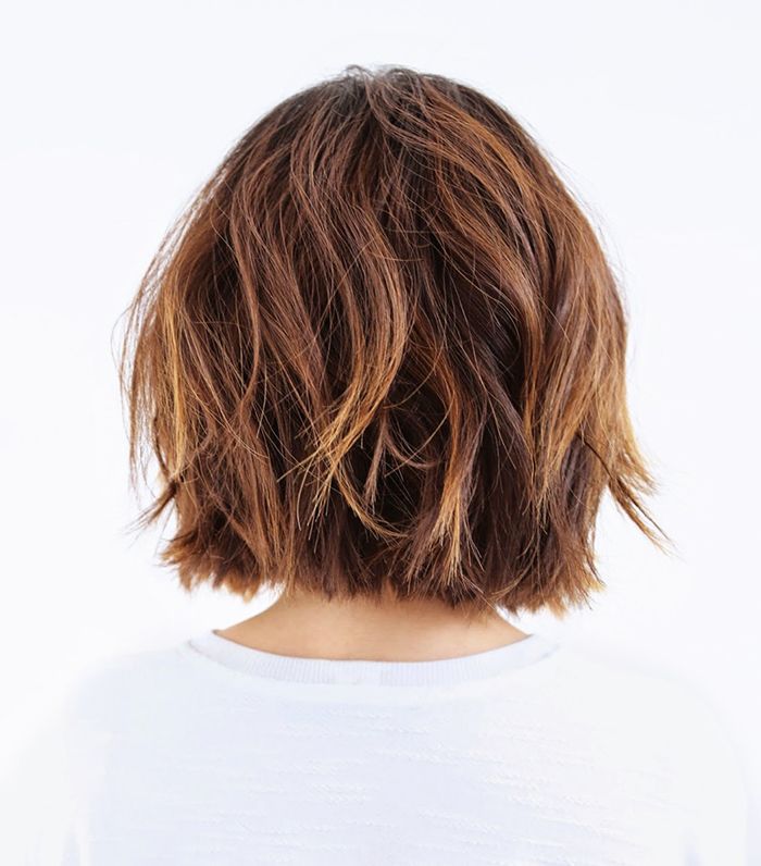 Textured Brown Bob with Blonde Highlights — Winter Hair Colors for Short Hair