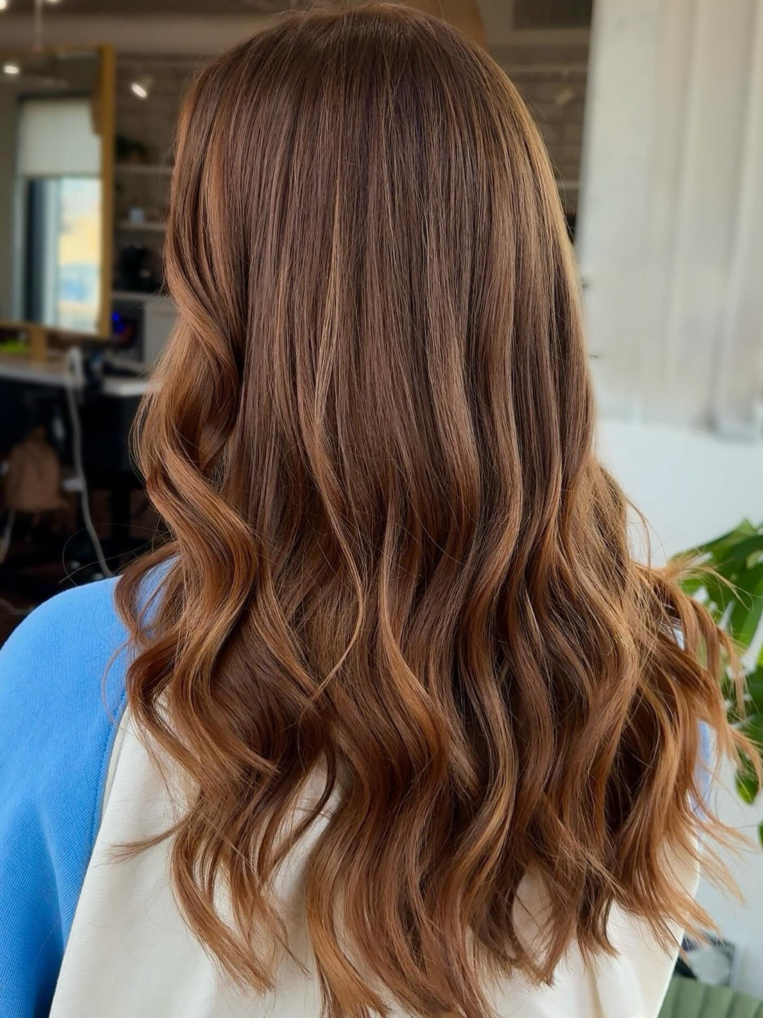 Layers Rich Cinnamon Brown With Lighter Highlights — Cinnamon Brown Hair