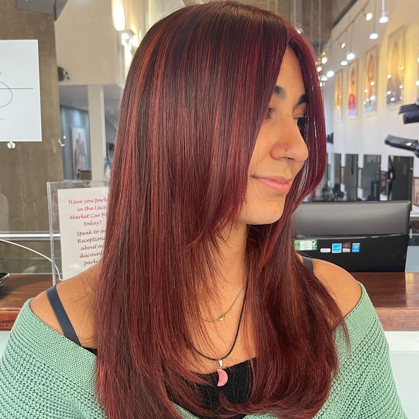 Burgundy With Red Highlights Burgundy With Red Highlights — Burgundy Hair Color