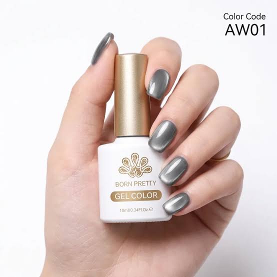 Grey Silver Undertone Cat Eye Grey Silver Undertone Cat Eye — Winter Cat Eye Nails