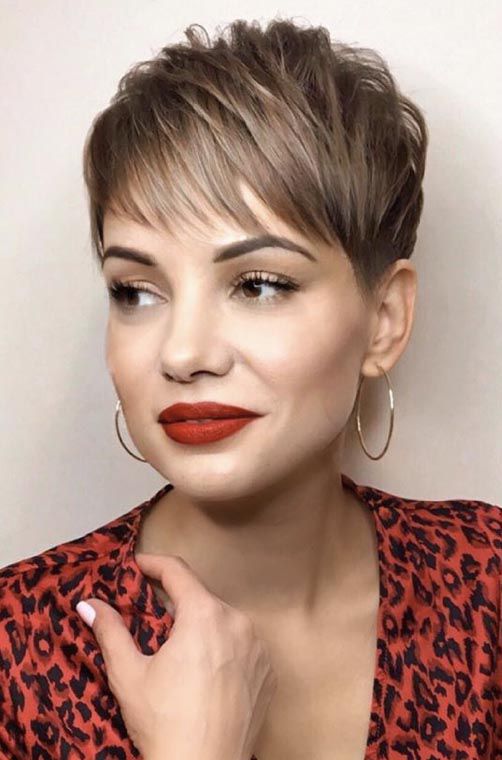 Pixie with Elongated Side Fringe — Winter Hairstyles for Short Hair
