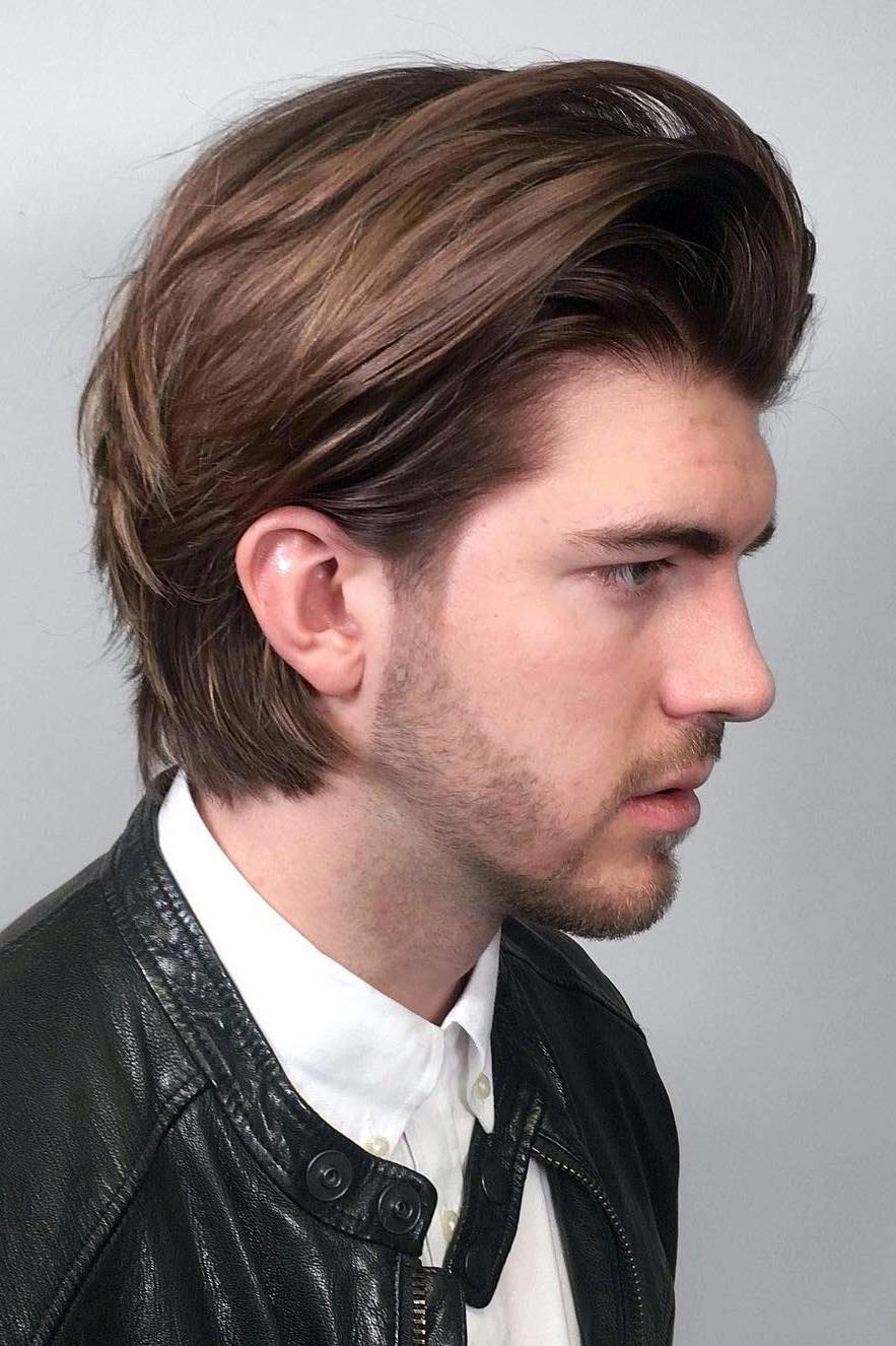 Medium-Long Layered Cut With Volume — Winter Hairstyles for Men