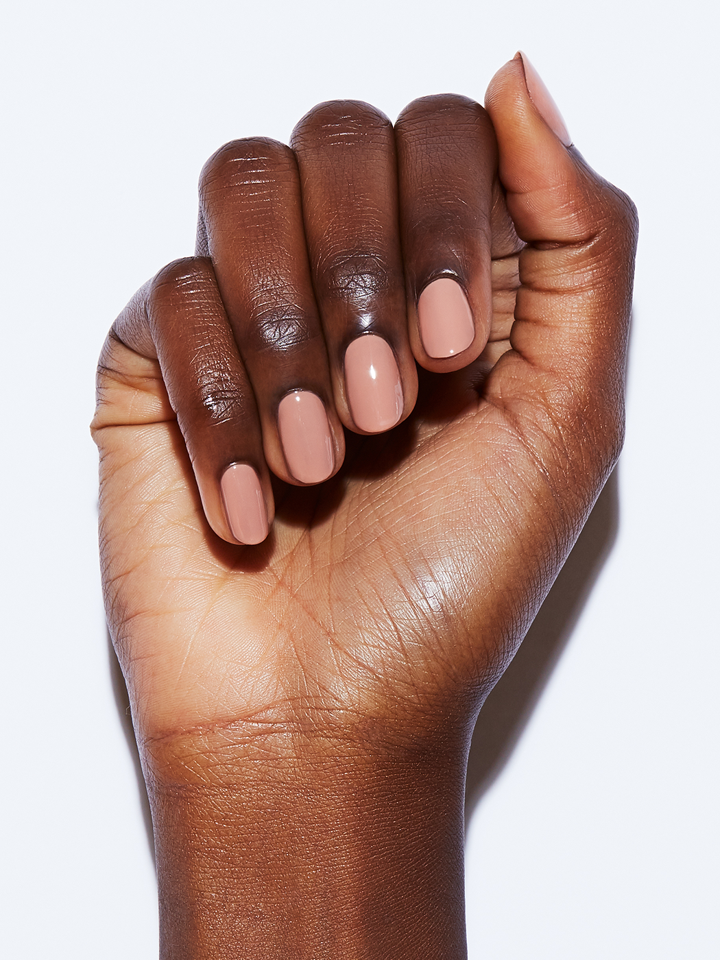 Warm Nude Squoval Creamy Finish Nails Warm Nude Squoval Creamy Finish Nails — Winter Nail Colors for Dark Skin