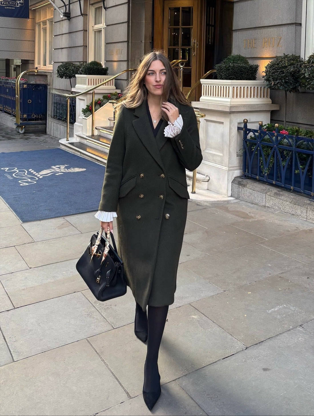 Classic Beige Peacoat with Layered Knits and Denim Classic Beige Peacoat with Layered Knits and Denim — Peacoat Outfits
