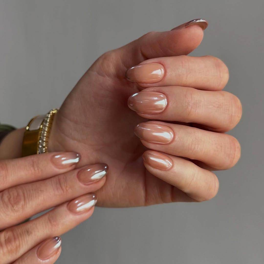 Visual Idea Visual Idea — Winter Nude Nails