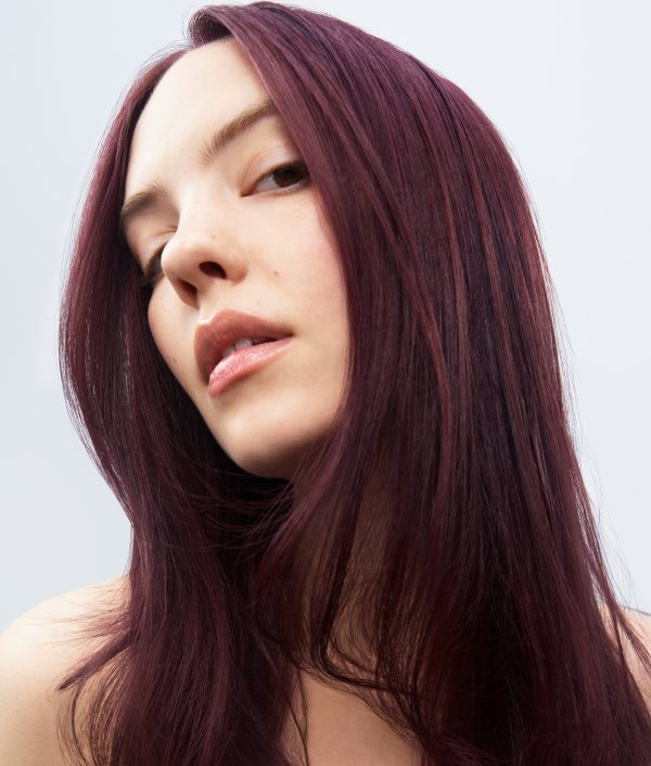 Deep Cherry Red Waves With Subtle Cola — Cherry Cola Hair Color