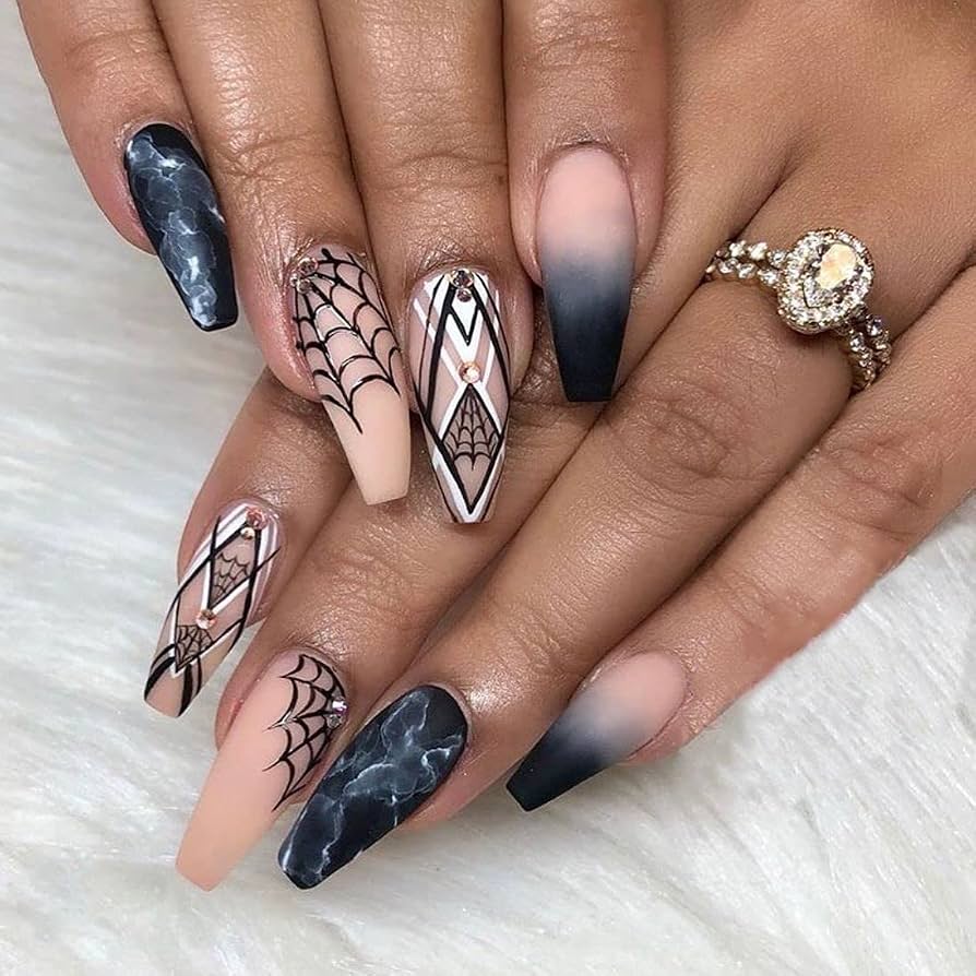 Halloween Visual Idea — Coffin Nail Designs