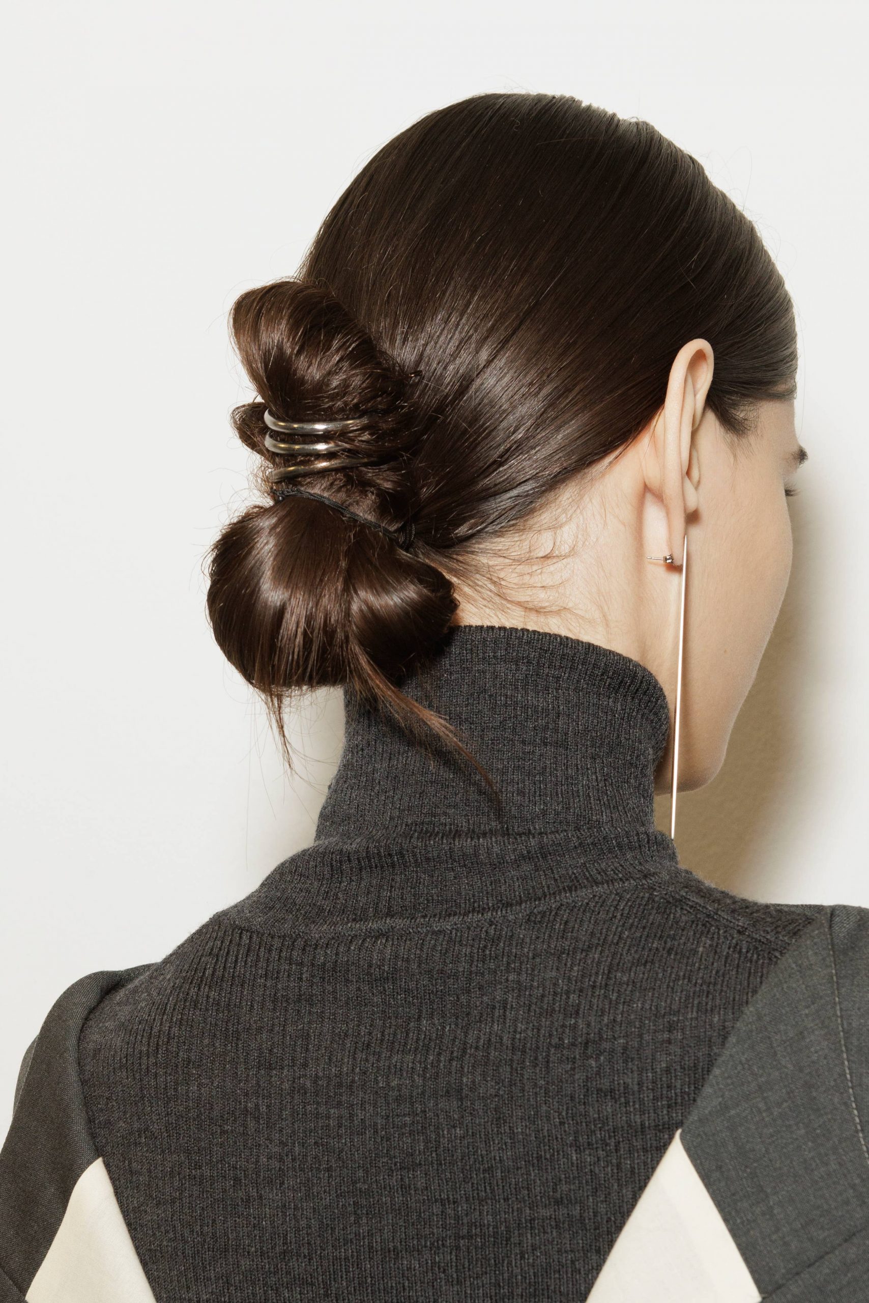 Double Sleek Low Buns Double Sleek Low Buns — Winter Updos