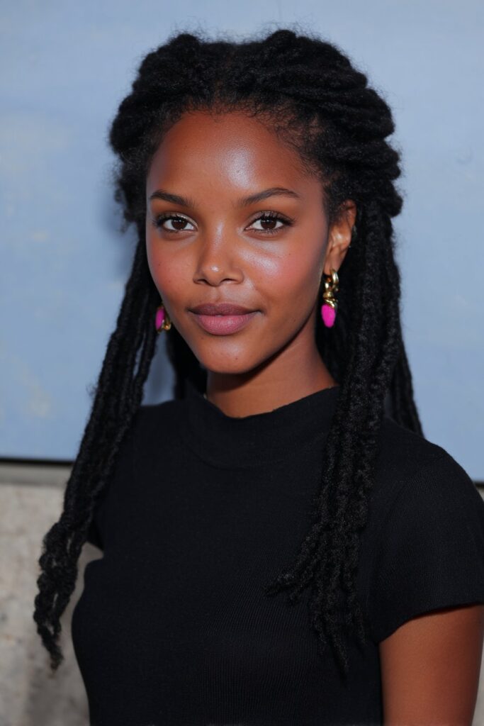 Natural Black Coily Braids Natural Black Coily Braids — Winter Knotless Braids