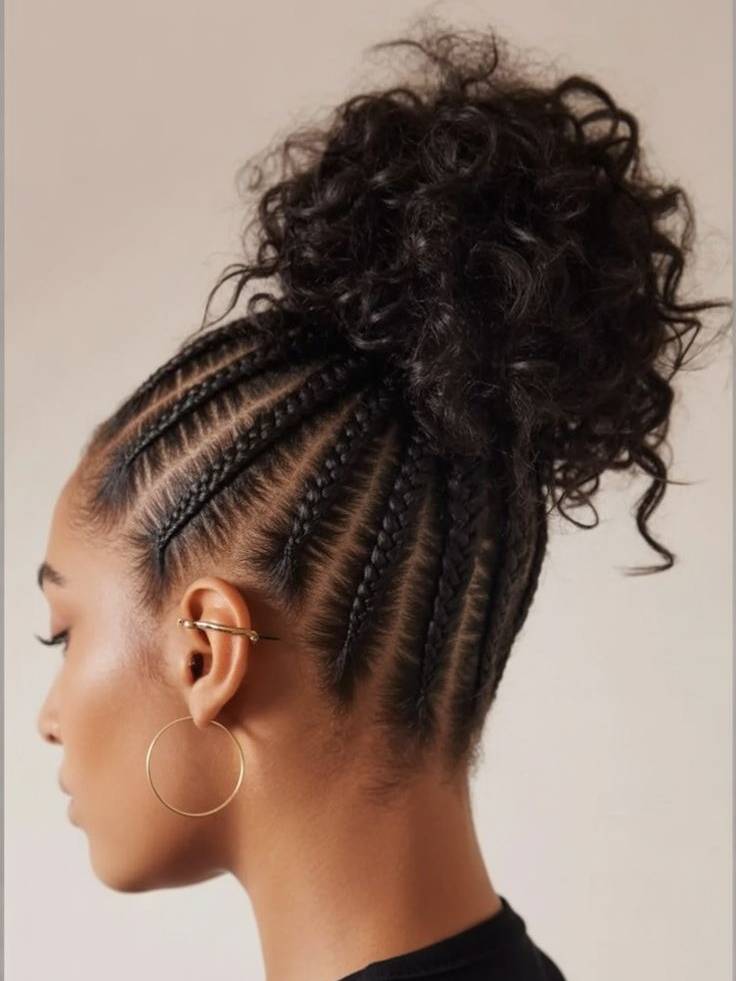 Tightly Woven Braided Bun Updo Tightly Woven Braided Bun Updo — Winter Bun Hairstyles