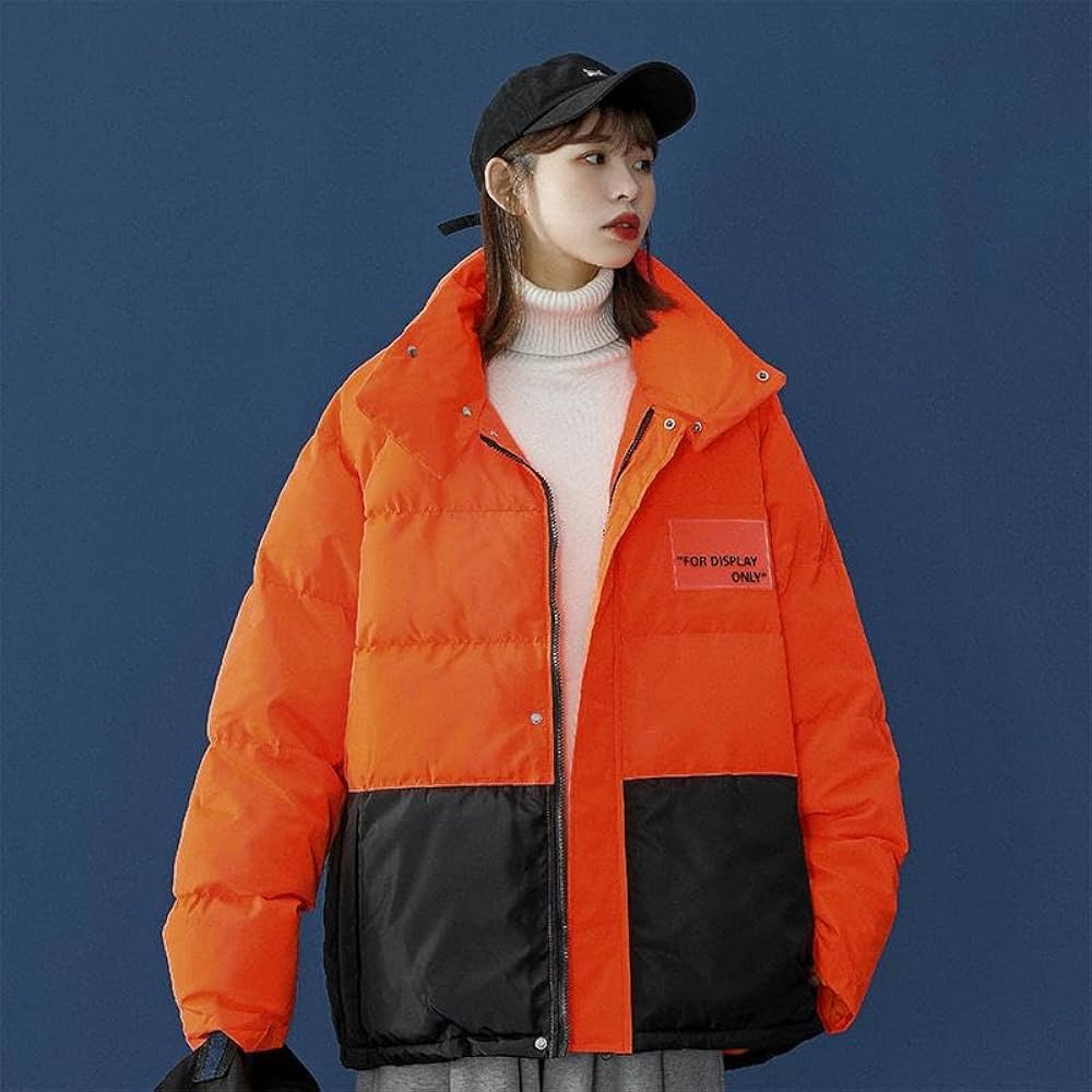 Colorblock Puffer Jacket with White Turtleneck Colorblock Puffer Jacket with White Turtleneck — Winter Streetwear Outfits