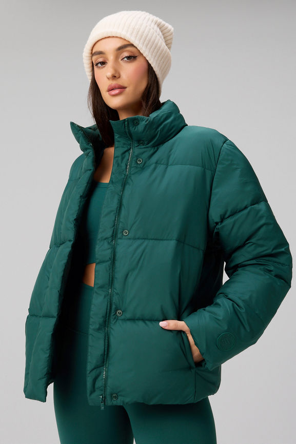 Vibrant Green Oversized Puffer Jacket for a Bold Winter Statement — Winter Jackets for Women