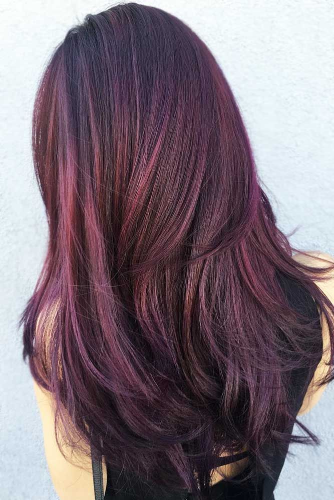 Jewel-Toned Plum with Magenta and Violet Jewel-Toned Plum with Magenta and Violet — Dark Winter Hair Colors