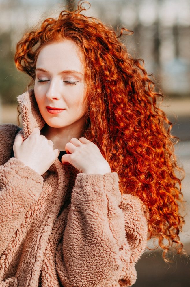 Fiery Auburn With Copper Tones Fiery Auburn With Copper Tones — Winter Auburn Hair Color