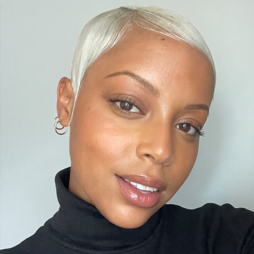 Vibrant Platinum Blonde Pixie — Winter Hair Colors for Blondes