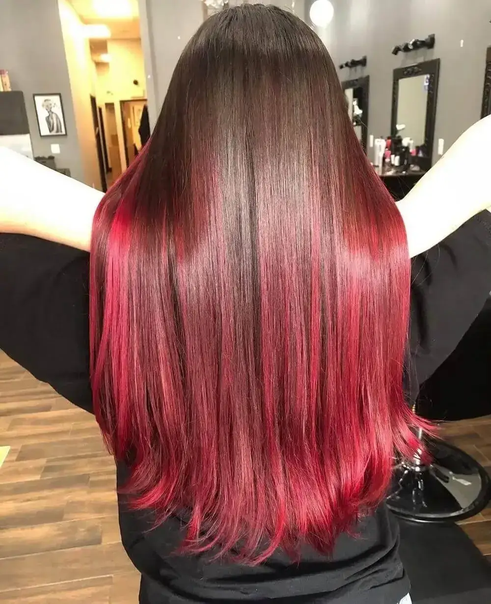 Dark Burgundy Sleek Bob Dark Burgundy Sleek Bob — Burgundy Hair Color