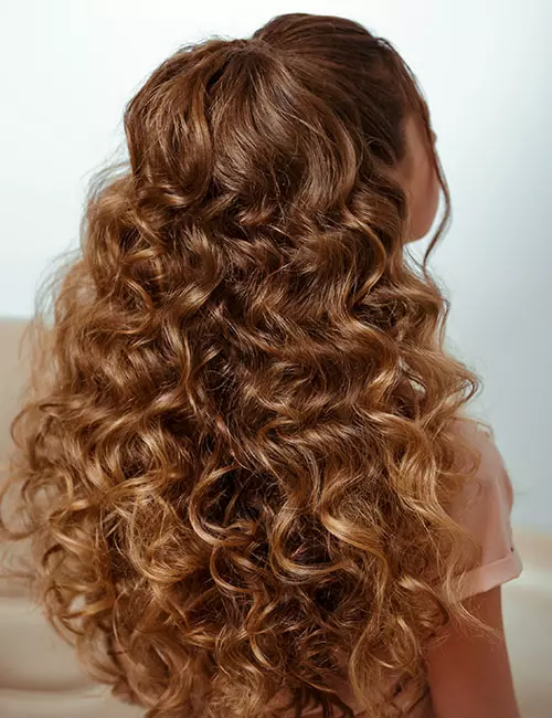 Voluminous Brown Blonde Curls Voluminous Brown Blonde Curls — Winter Hairstyles for Thick Hair