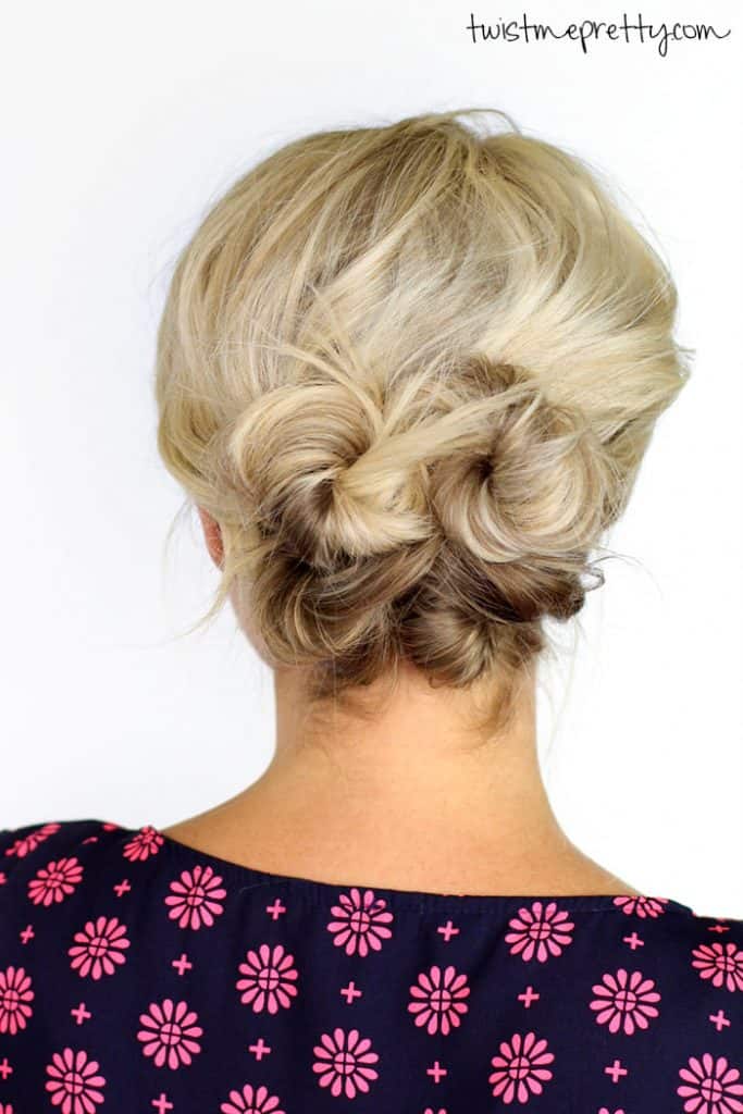 Ash Blonde Double Low Buns Ash Blonde Double Low Buns — Winter Hairstyles for School