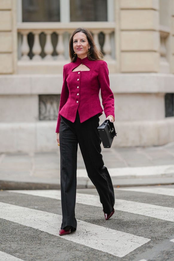 Bold Blazer for a Statement Dinner Outfit Bold Blazer for a Statement Dinner Outfit — Winter Dinner Outfits