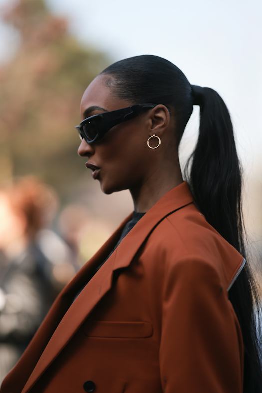 The Ultra-Sleek Black High Ponytail The Ultra-Sleek Black High Ponytail — Winter Ponytail Hairstyles