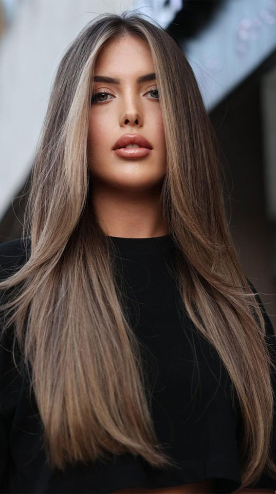 Sable Brown With Face-Framing Blonde Highlights — Blonde to Brunette Hair