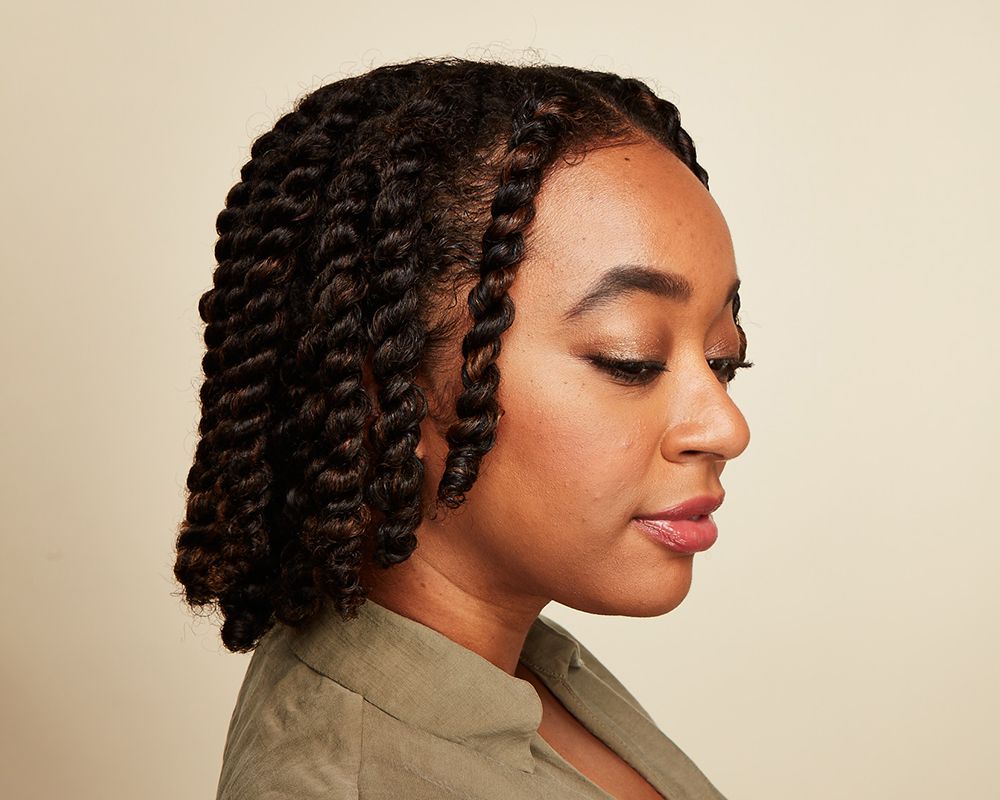 Black Bob Twists With Highlights Black Bob Twists With Highlights — Winter Protective Hairstyles