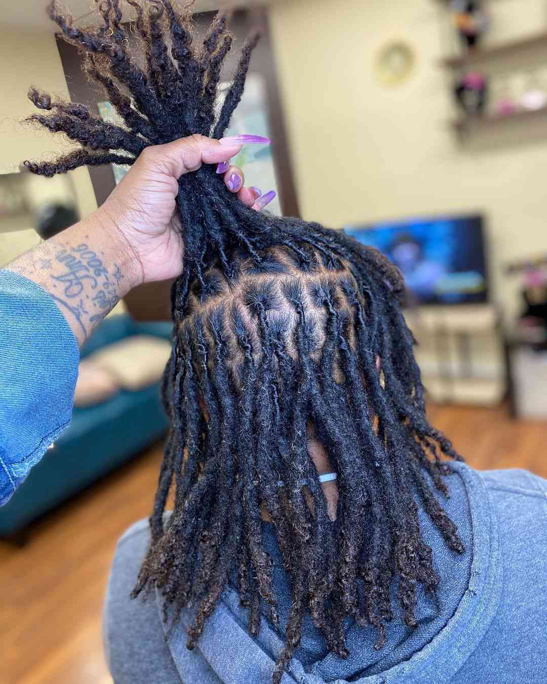 Starter Locs With Precise Grid Parting Starter Locs With Precise Grid Parting — Winter Loc Styles